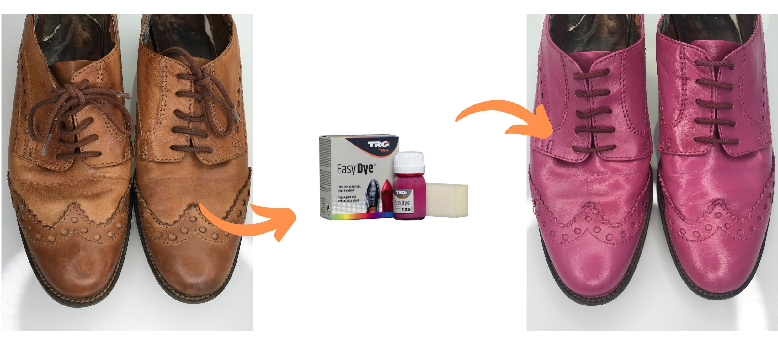 Růžová Barva na barvení bot Easy Dye TRG Fuchsia 125